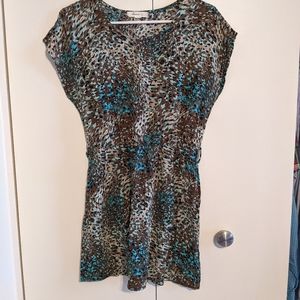 Cute leopard mini dress